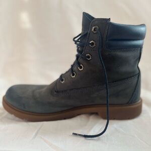 Timberland Durable Grey Six Eyed Lace Up Suede Workwear Ankle Boots